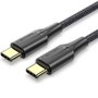 Vention Cable USB-C a USB-C TAUBD 0,5 m 3A 60W Negro